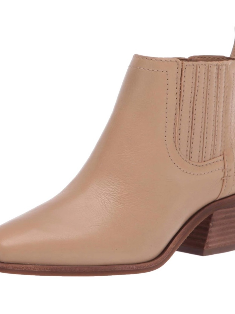 Lucky Brand Idola Beige Leather Ankle Boot